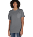 Hanes GDH150 Unisex Garment-Dyed T-Shirt with Pock in Concrete grey