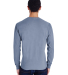 Hanes GDH250 Unisex Garment-Dyed Long-Sleeve T-Shi in Saltwater