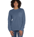 Hanes GDH250 Unisex Garment-Dyed Long-Sleeve T-Shi in Saltwater
