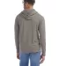 Hanes GDH280 Unisex Jersey Hooded T-Shirt in Concrete gray
