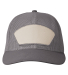 Big Accessories BA682 All-Mesh Patch Trucker Hat in Dark charcoal/ dark charcoal