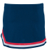 Augusta Sportswear 9146 Girls' Pike Skirt in Navy/ red/ white