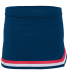Augusta Sportswear 9146 Girls' Pike Skirt in Navy/ red/ white