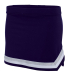 Augusta Sportswear 9146 Girls' Pike Skirt in Purple/ white/ metallic silver