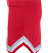 Augusta Sportswear 9146 Girls' Pike Skirt in Red/ white/ metallic silver