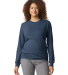 Gildan 67400 Unisex Softstyle CVC Long Sleeve T-Sh in Navy mist