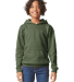 Gildan SF500B Youth Softstyle Midweight Fleece Hoo in Military green