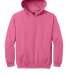 Gildan SF500B Youth Softstyle Midweight Fleece Hoo in Pink lemonade