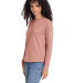 Next Level Apparel 3911 Ladies' Relaxed Long Sleev in Desert pink