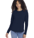 Next Level Apparel 3911 Ladies' Relaxed Long Sleev in Midnight navy