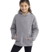 Next Level Apparel 9113 Youth Fleece Pullover Hood in Heather grey