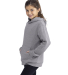 Next Level Apparel 9113 Youth Fleece Pullover Hood in Heather grey