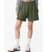 Bella + Canvas 3797 Ladies' Cutoff Sweat Short in Military green