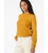 Bella + Canvas 7511 Ladies' Classic Pullover Crewn in Heather mustard