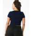 Bella + Canvas 1010 Ladies' Micro Ribbed Baby Tee in Solid navy blend