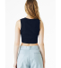 Bella + Canvas 1013 Ladies' Micro Rib Muscle Crop  in Solid navy blend