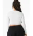 Bella + Canvas 1501 Ladies' Micro Ribbed Long Slee in Solid wht blend