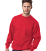 Bayside Apparel 2105 Unisex Union Made Crewneck Sw in Red