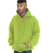 Bayside Apparel BA940 Adult Super Heavy Thermal-Li in Lime green/ dark grey
