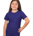 Bayside Apparel 37100 Youth Princess T-Shirt in Heather purple rush