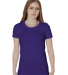 Bayside Apparel 5850 Ladies' Fine Jersey T-Shirt in Purple