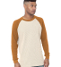 Bayside Apparel 8211 Men's Heavyweight Waffle Knit in Cream/ caramel brown
