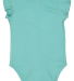 Rabbit Skins 4439 Infant Flutter Sleeve Bodysuit in Saltwater