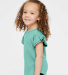 Rabbit Skins 3339 Toddler Flutter Sleeve T-Shirt in Saltwater