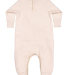 Rabbit Skins 4447 Infant Fleece One-Piece Bodysuit in Natural heather