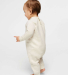 Rabbit Skins 4447 Infant Fleece One-Piece Bodysuit in Natural heather