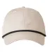 Big Accessories BA640 Lariat 6-Panel Cap in Khaki/ blk rope