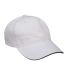 Adams Hats LP107 Icon Semi-Structured Sandwich Vis in White / black