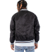 Shaka Wear SHVBJ Men's Varsity Bomber Jacket in Black
