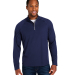 Core 365 CE418 Men's Origin Performance Pique Quar in Classic navy heather/ carbon