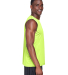 Team 365 TT11M Men's Zone Performance Muscle T-Shi in Safety yellow