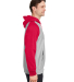 Team 365 TT96CB Unisex Zone HydroSport™ Heavywei in Athletic heather/ sport red