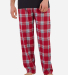 Boxercraft BM6624 Men's Harley Flannel Pant with P in Red mcintosh plaid