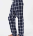 Boxercraft BW6620 Ladies' 'Haley' Flannel Pant wit in Navy/ silver