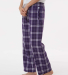 Boxercraft BY6624 Youth Polyester Flannel Pant in Purple/ white