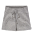 Boxercraft L11 Ladies' Cuddle Soft Short in Oxford/ natural stripe