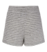 Boxercraft L11 Ladies' Cuddle Soft Short in Oxford/ natural stripe