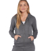 Boxercraft BW5201 Ladies' Dream Fleece Hooded Full in Black heather