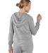 Boxercraft BW5201 Ladies' Dream Fleece Hooded Full in Oxford heather
