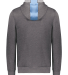 Augusta Sportswear 6865 Unisex Three-Season Fleece in Columbia blue/ carbon heather