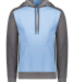 Augusta Sportswear 6865 Unisex Three-Season Fleece in Columbia blue/ carbon heather