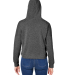 J America 8853 Ladies' Triblend Cropped Hooded Swe in Grey triblend