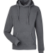 J America 8730 Unisex Pigment Dyed Fleece Hooded S in Lead