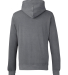 J America 8730 Unisex Pigment Dyed Fleece Hooded S in Lead
