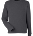 J America 8721 Unisex BTB Fleece Sweatshirt in Charcoal heather