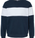 J America 8646 Unisex Varisity Fleece Crew in Navy